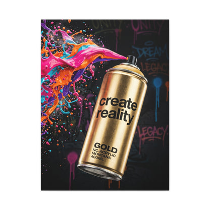 Create Reality Spray Explosion Street Wall Art & Canvas Print
