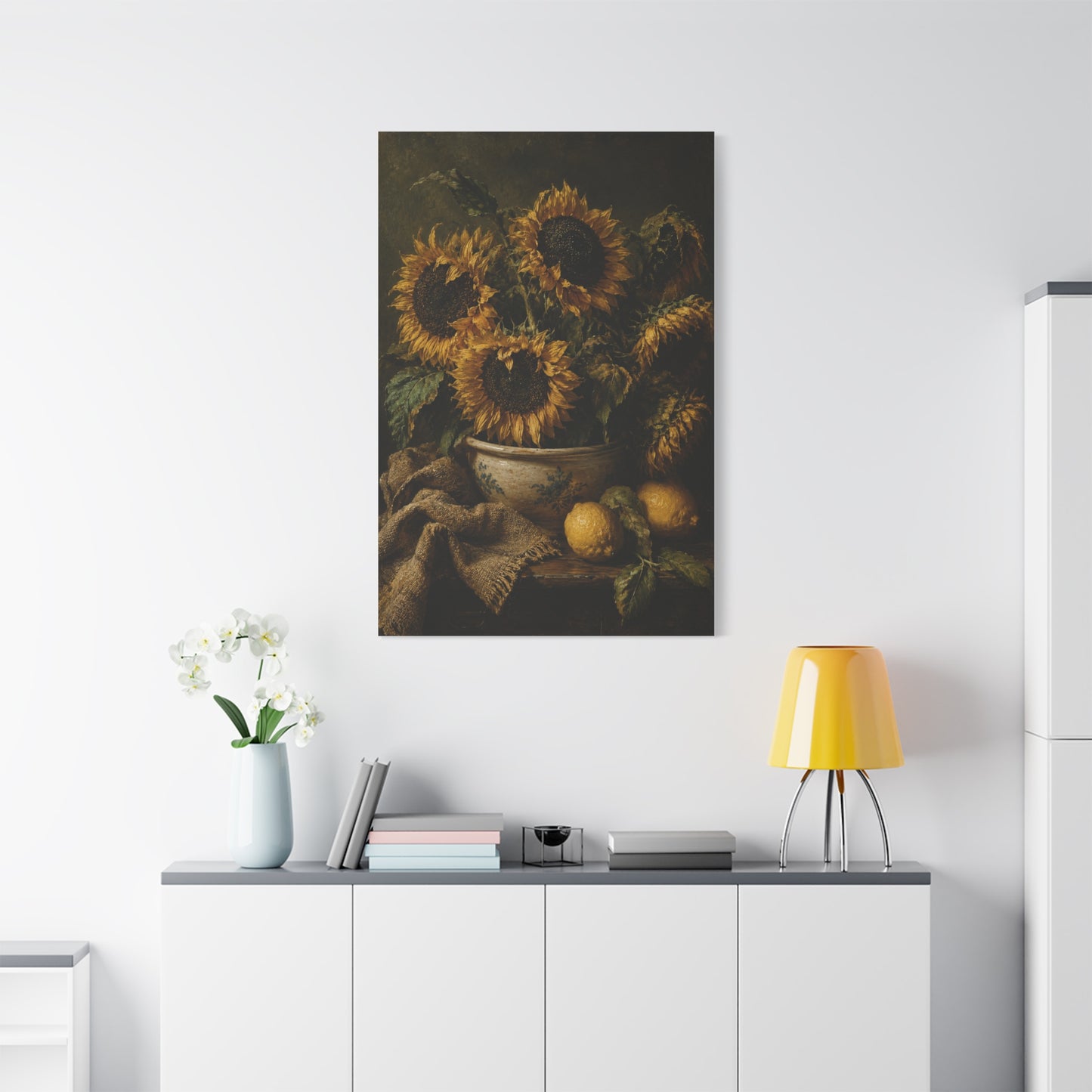 Baroque Sunflower Arrangement Wall Art & Canvas Print