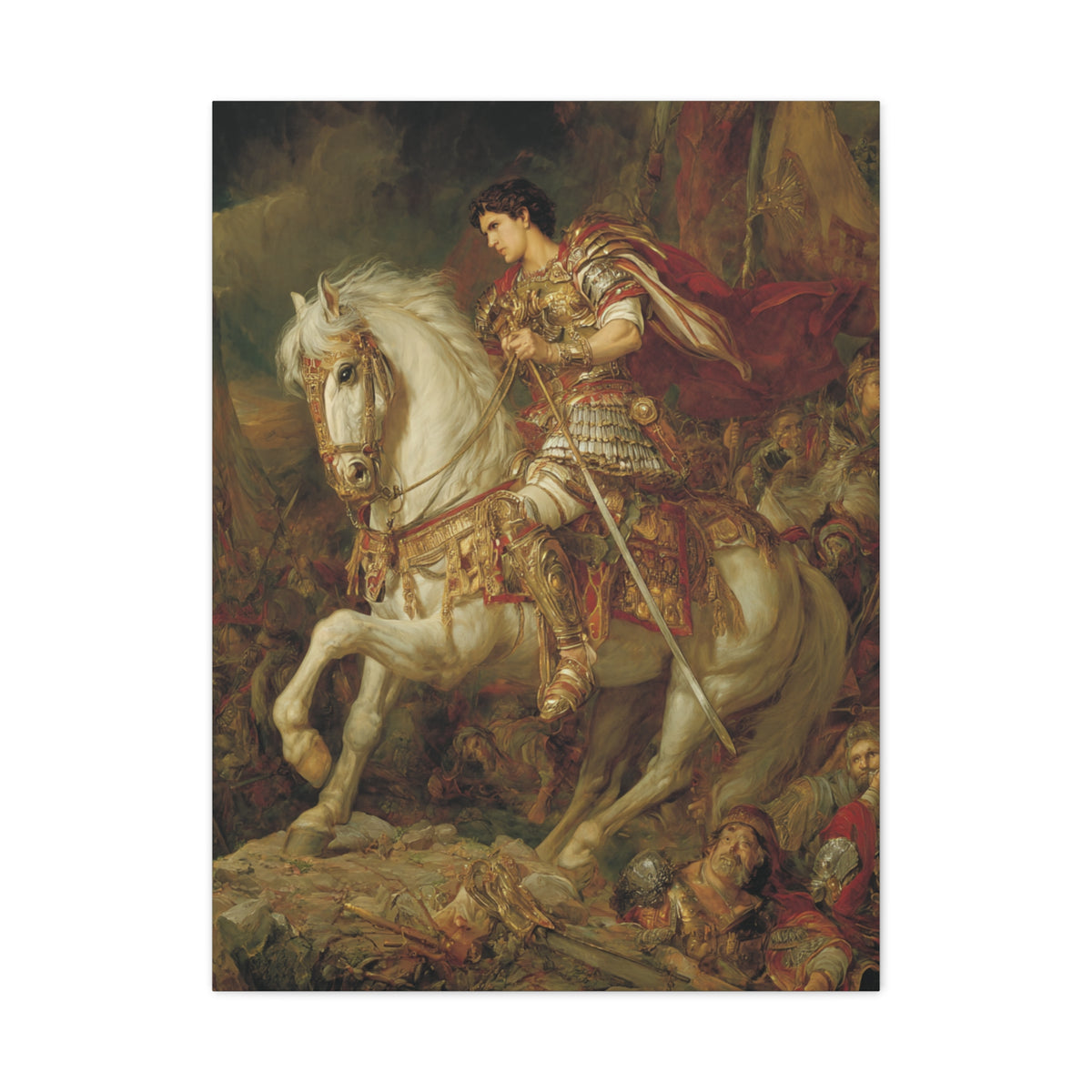 Alexander the Great Commanding The Battlefield Wall Art & Canvas Print