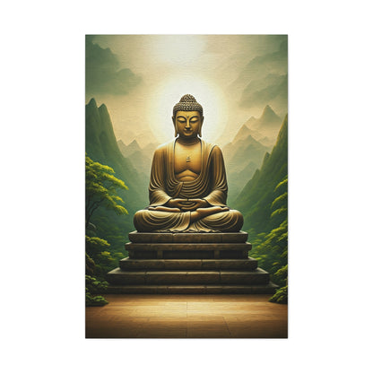 Sacred Mountain Buddha Serenity Wall Art & Canvas Prints