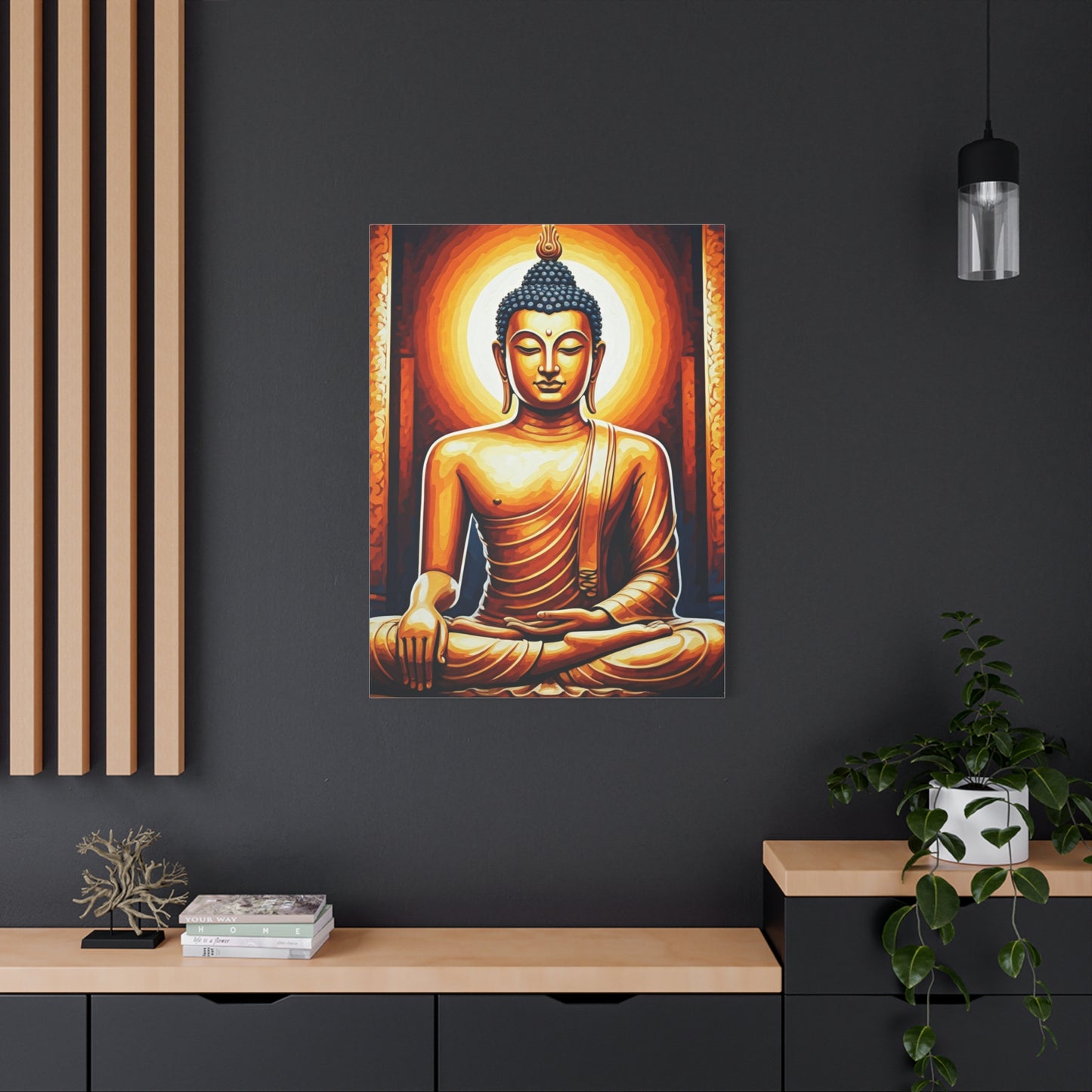 Golden Serenity Buddha Wall Art & Canvas Prints