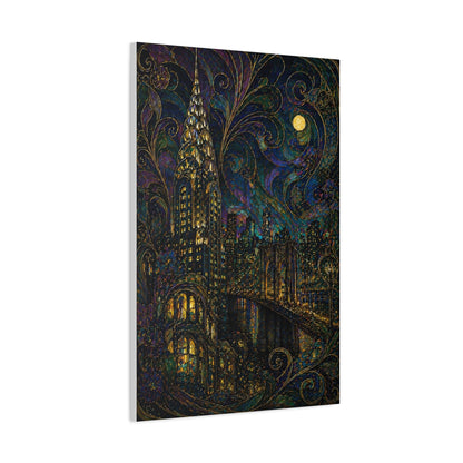 Art Nouveau Manhattan Fantasy Wall Art & Canvas Print