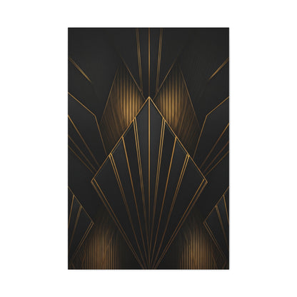 Deco Diamond Elegance Black & Gold Wall Art & Canvas Prints