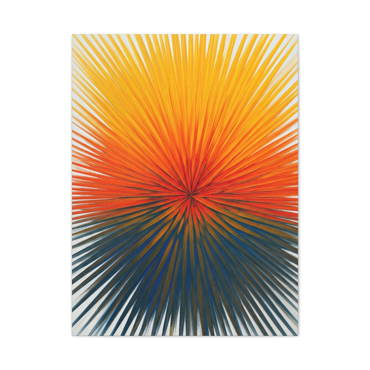 Radiant Sunburst Horizon Abstract Wall Art & Canvas Prints
