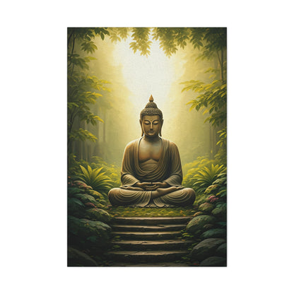 Forest Meditation Buddha Sanctuary Wall Art & Canvas Prints