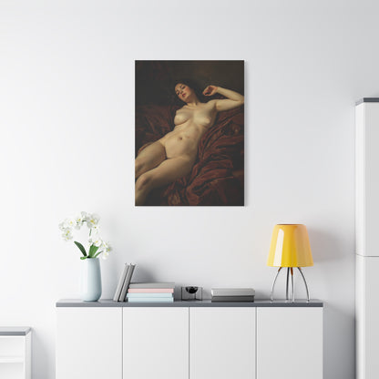 Romantic Reclining Classical Figure  Wall Art & Canvas Print