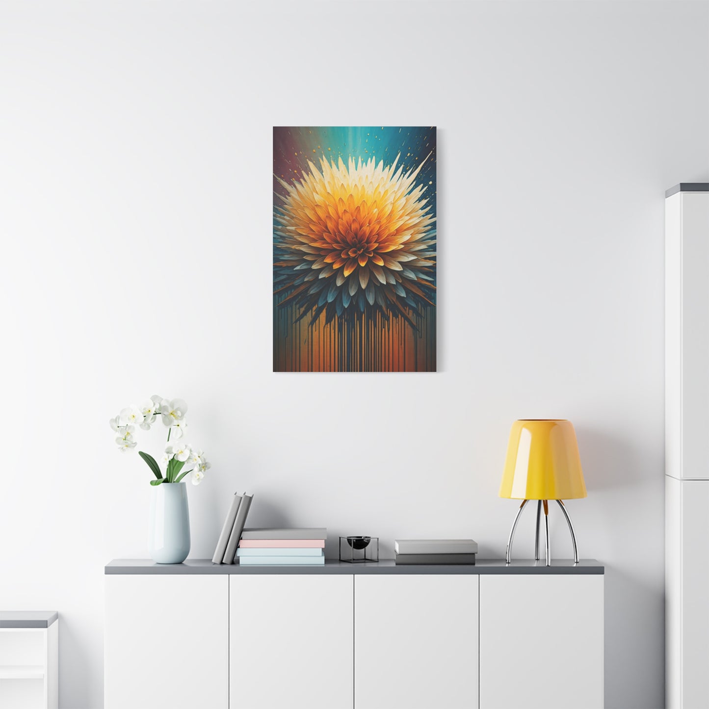 Solar Bloom Burst Wall Art & Canvas Print
