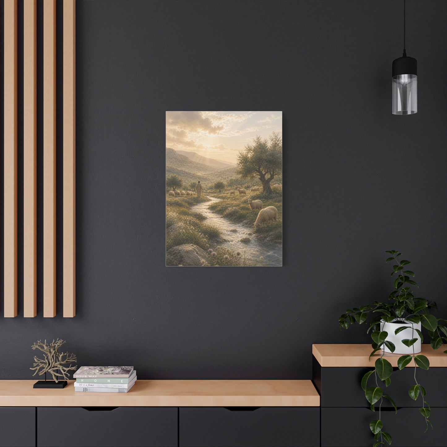 Psalm 23 Shepherd Valley Wall Art & Canvas Print