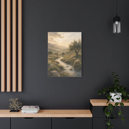Psalm 23 Shepherd Valley Wall Art & Canvas Print