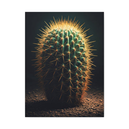 Golden Halo Barrel Cactus Wall Art & Canvas Prints