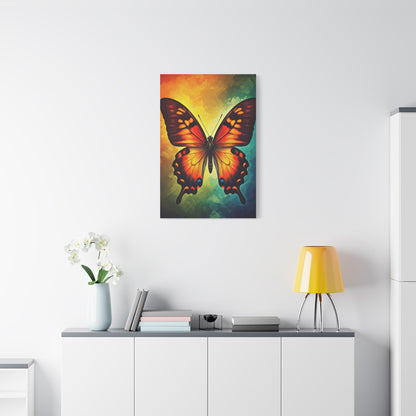 Fiery Monarch Butterfly Spectrum Wall Art & Canvas Prints