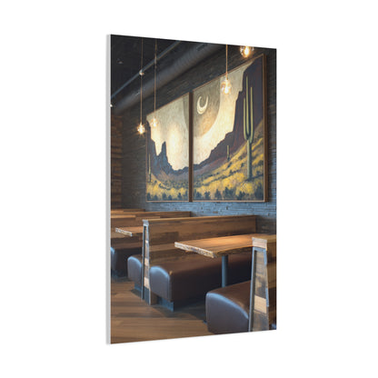 Desert Western Landscape Restaurant Wall Art & Canvas Print