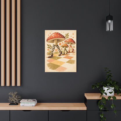 Funny Surreal Mushroom Poster Aesthetic Wall Art & Canvas Print