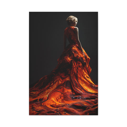 Liquid Flame Couture Contemporary Wall Art & Canvas Print