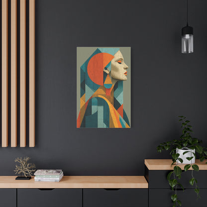 Abstract Modernist Profile Composition Wall Art & Canvas Print