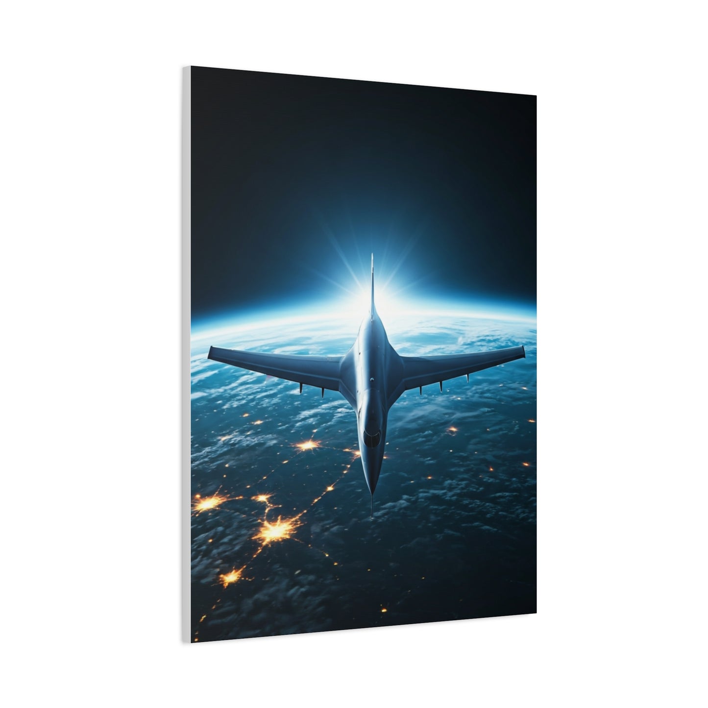 Space Edge Flight Perspective Wall Art & Canvas Prints