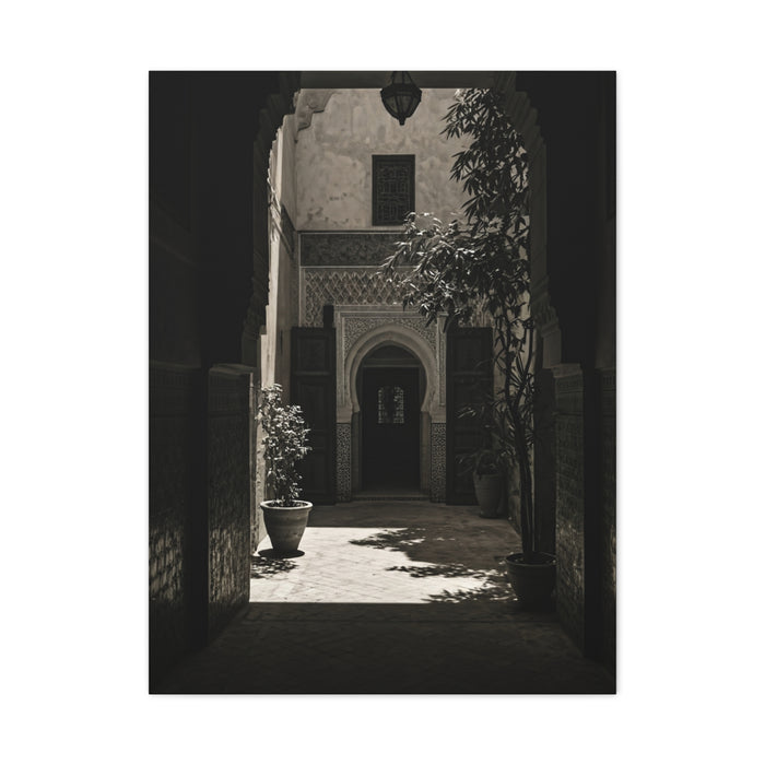 Moorish Courtyard Archway Light Wall Art & Canvas Prints