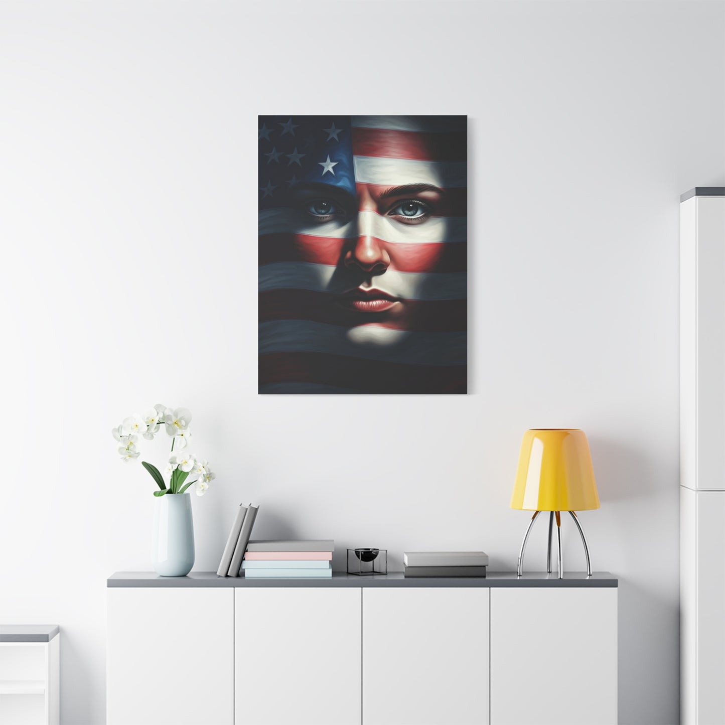 Stars and Stripes Face of Freedom Wall Art & Canvas Prints