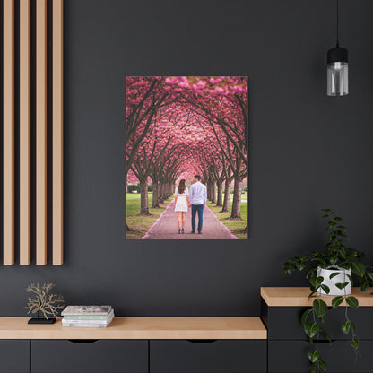 Romantic Sakura Tree Walk Wall Art & Canvas Prints