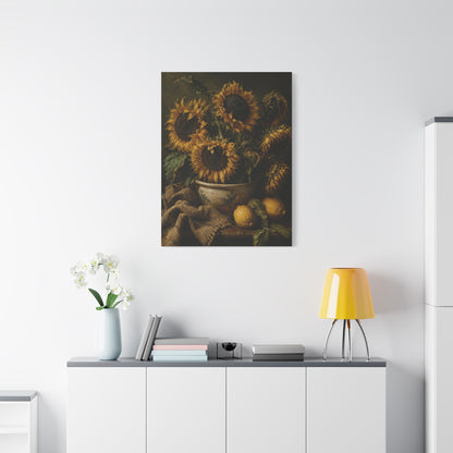 Baroque Sunflower Arrangement Wall Art & Canvas Print