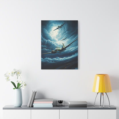 Thunder Squadron Dogfight Sky Wall Art & Canvas Prints