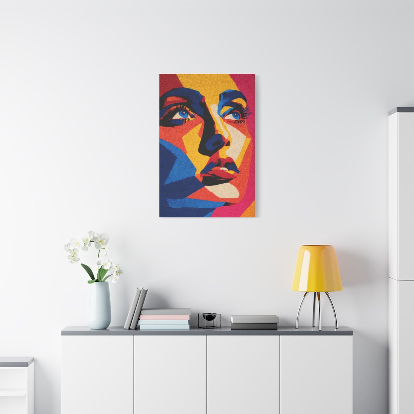 Vibrant Pop Art Portrait Wall Art & Canvas Print