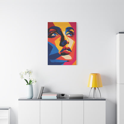 Vibrant Pop Art Portrait Wall Art & Canvas Print