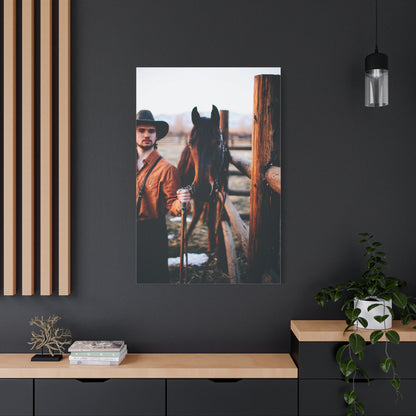Ranch Fence Cowboy Wall Art & Canvas Print