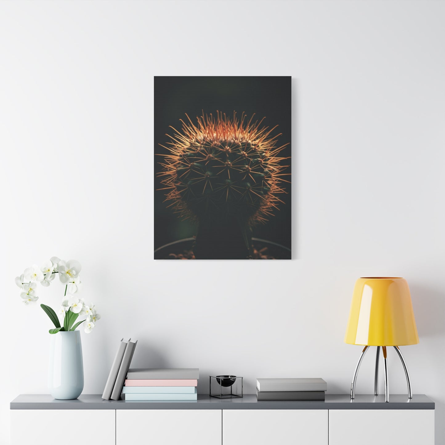 Midnight Desert Cactus Wall Art & Canvas Prints