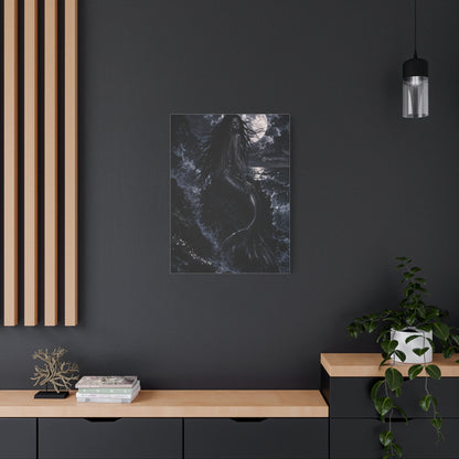 Moonlit Gothic Siren Darkness Wall Art & Canvas Print
