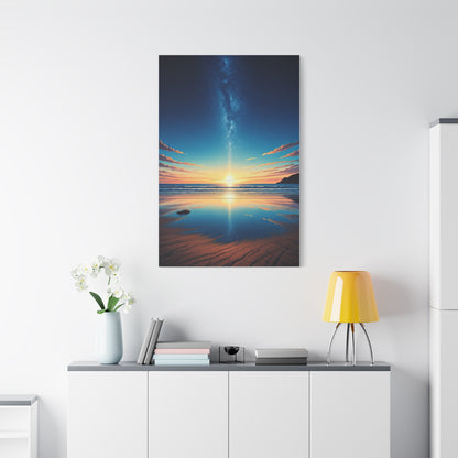 Starry Horizon Sunset Reflection Wall Art & Canvas Prints