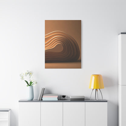 Sculpted Bronze Wave Form Wall Art & Canvas Prints