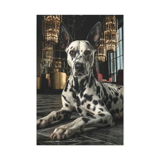 Dalmatian Luxury Lounge Portrait Wall Art & Canvas Print