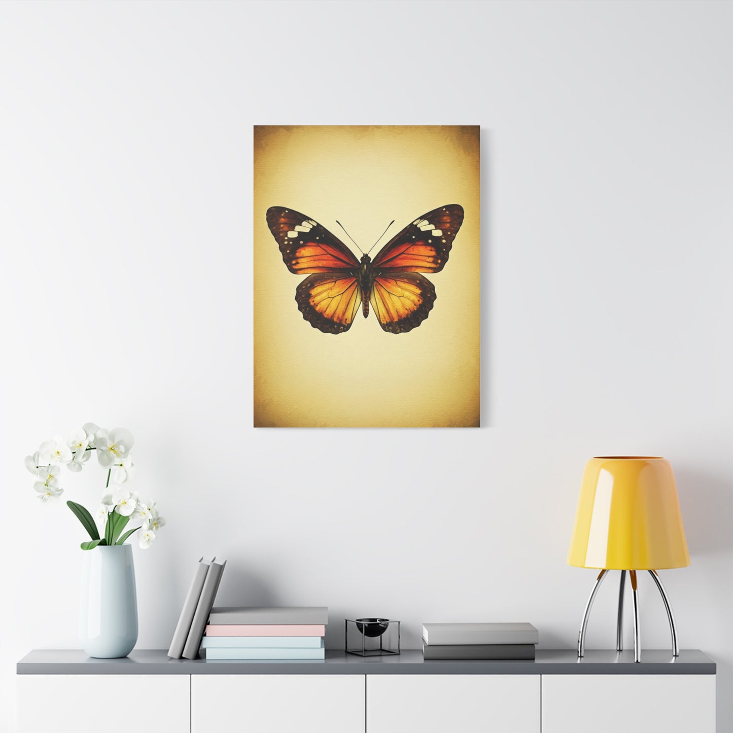 Vintage Monarch Butterfly Illustration Wall Art & Canvas Prints