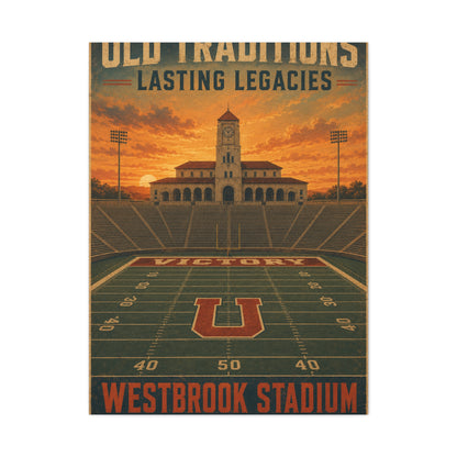 Vintage Stadium Legacy Sports Wall Art & Canvas Print
