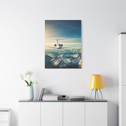 Mountain Summit Jet Journey Wall Art & Canvas Prints
