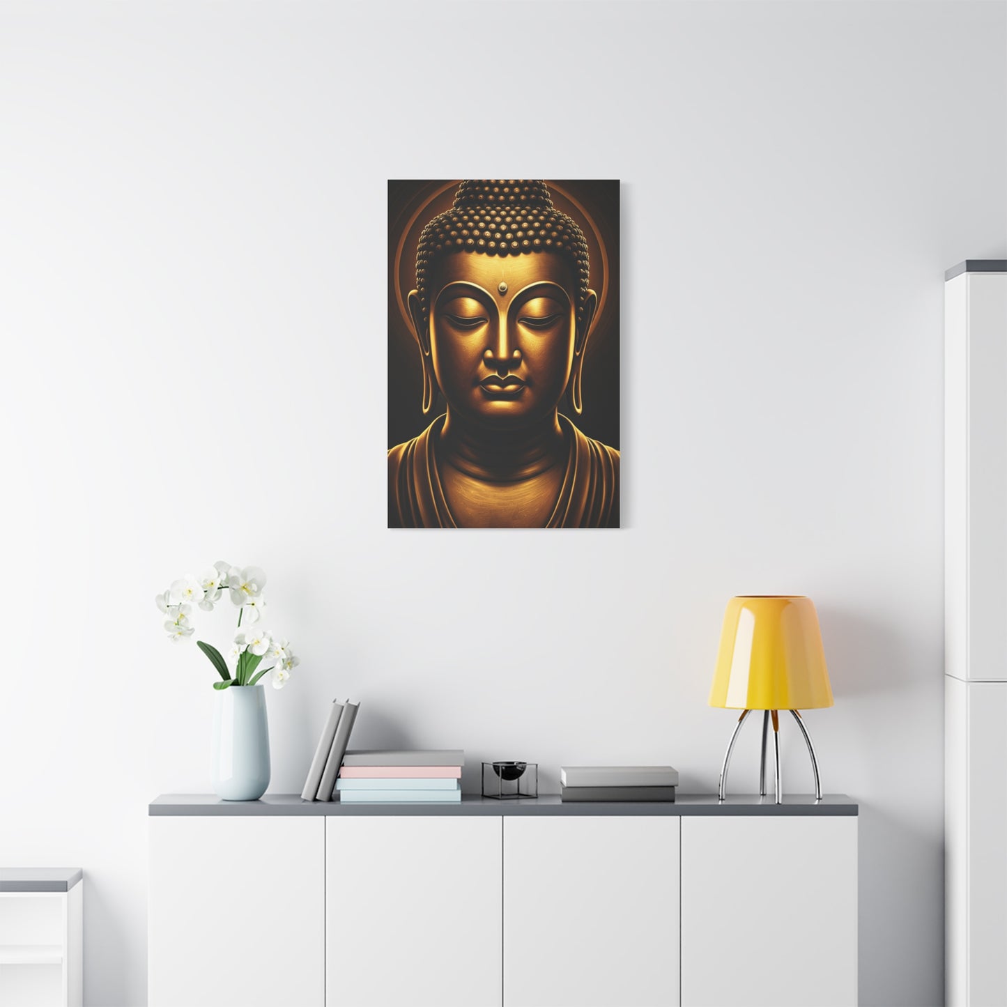 Soft Glow Enlightenment Buddha Wall Art & Canvas Prints