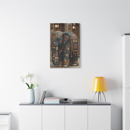 Ornamental Mandala Elephant Portrait Wall Art & Canvas Print