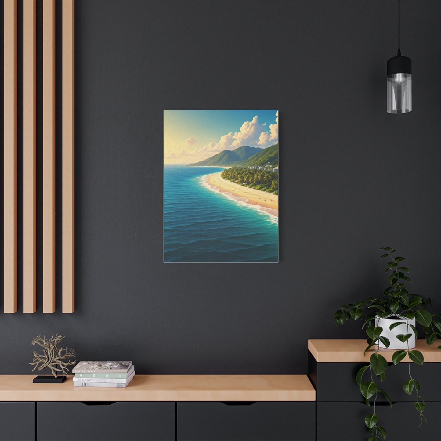 Sunlit Island Shore Retreat Wall Art & Canvas Prints