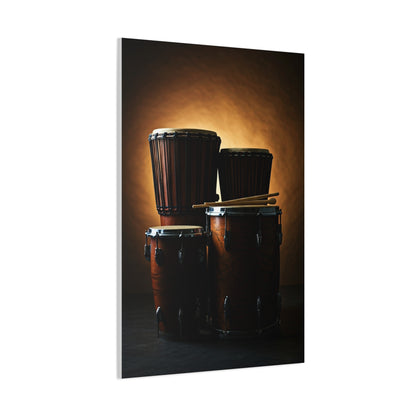 Traditional African Drum Ensemble Wall Art & Canvas Prints