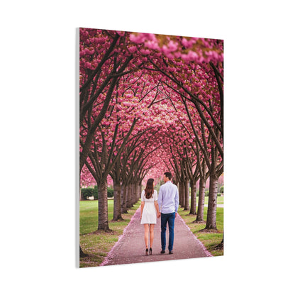 Romantic Sakura Tree Walk Wall Art & Canvas Prints