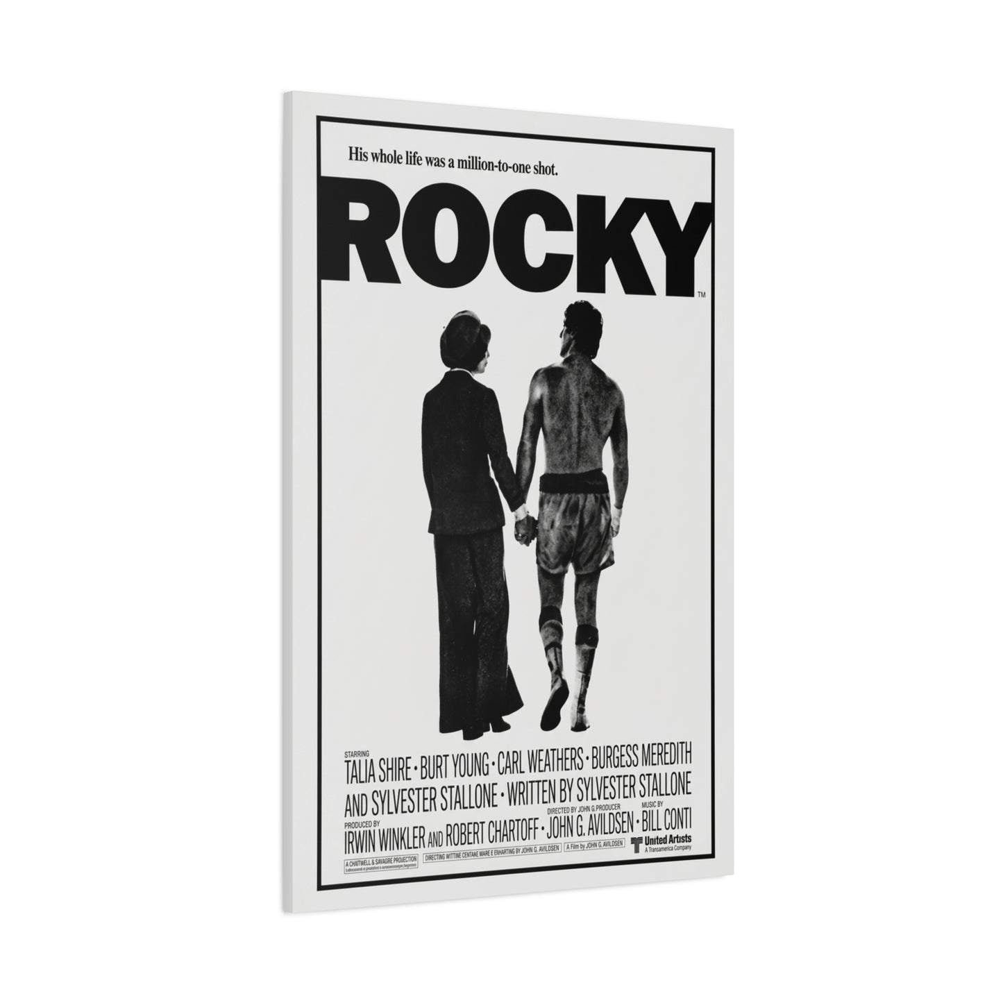 Rocky Movie Poster Wall Art & Canvas Print