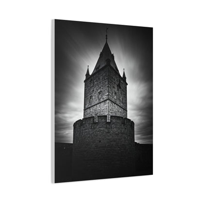 Gothic Fortress Tower Under Dramatic Skies Wall Art & Canvas Prints
