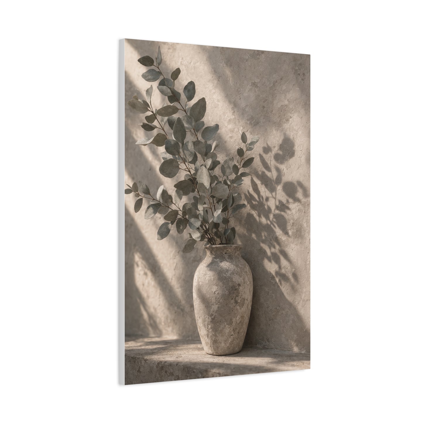 Eucalyptus Shadow Still Life Wall Art & Canvas Print