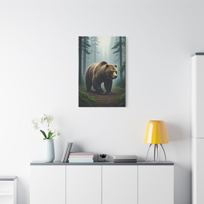 Woodland Path Grizzly Bear Wall Art & Canvas Prints