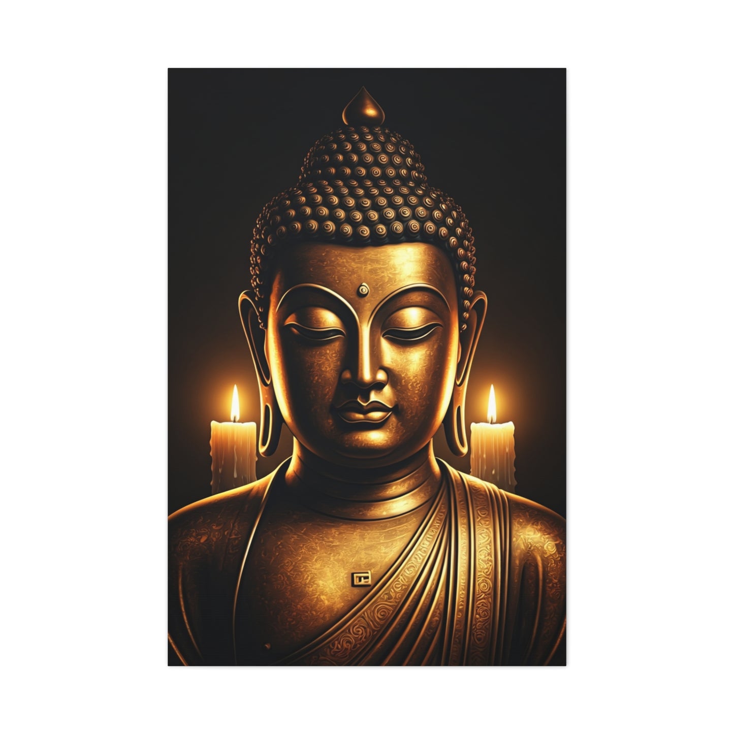 Candlelight Serenity Buddha Wall Art & Canvas Prints