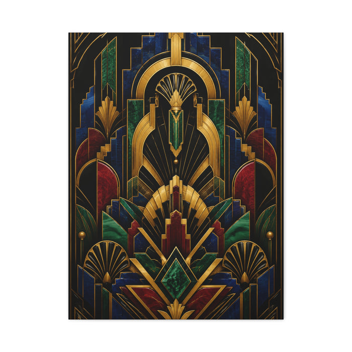 Neo Art Deco Jewel Geometry Wall Art & Canvas Print