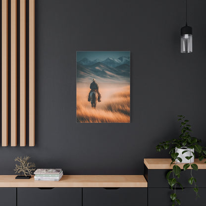 Western Rider Open Plains Wall Art & Canvas Print
