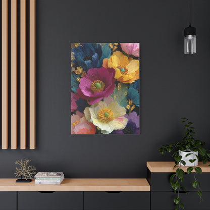 Textured Floral Relief Composition Wall Art & Canvas Print