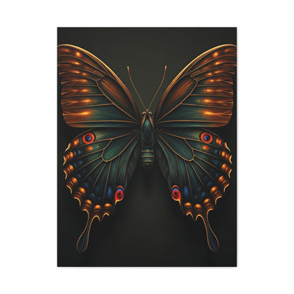 Peacock Pattern Butterfly Portrait Wall Art & Canvas Prints